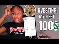 I INVESTED MY FIRST 100$ IN BITCOIN !! | Investing in bitcoin and Using Coinbase for Beginners