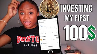 I INVESTED MY FIRST 100$ IN BITCOIN !! | Investing in bitcoin and Using Coinbase for Beginners