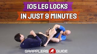 105 Leg Lock Techniques In Just 9 Minutes - Jason Scully (BJJ Grappling MMA)