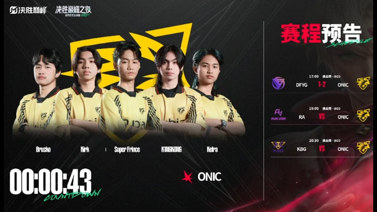 Onic PH 🇵🇭 vs 🇨🇳 DFYG China Team MLBB BATTLE OF CHAMPIONS