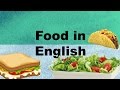 Еда на английском языке для детей и взрослых!