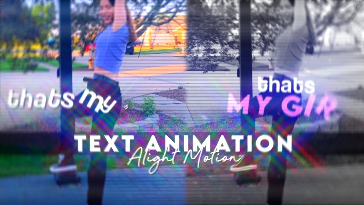 Text animation on Alight Motion. [ Æ inspired ] tutorial - YouTube