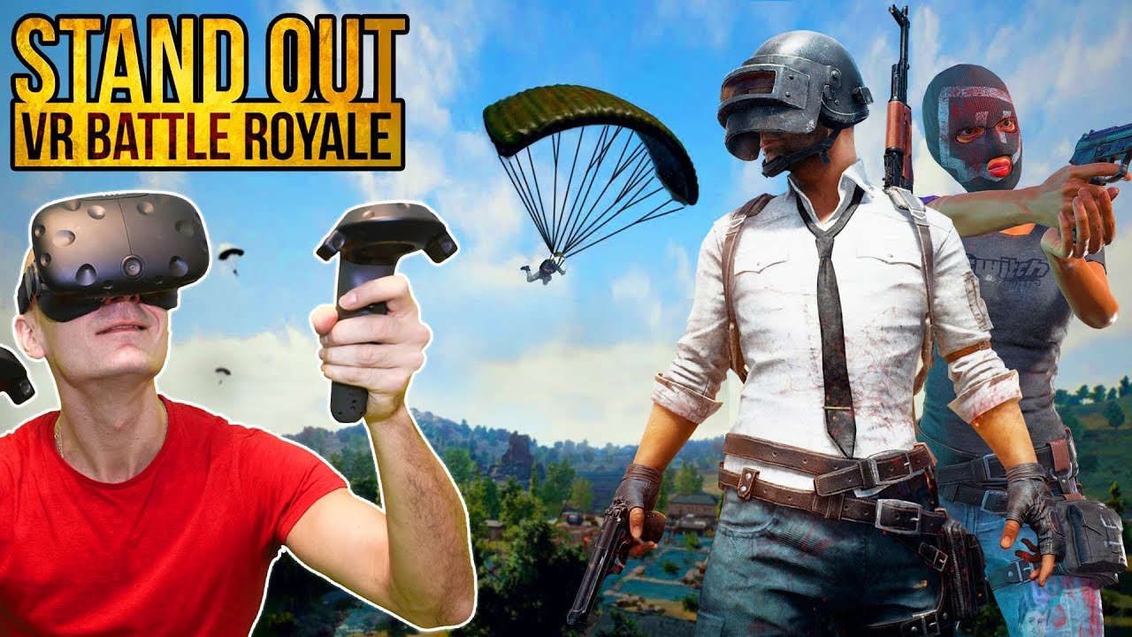 PUBG - PlayerUnknown's Battlegrounds in VR! | Stand Out VR Battle Royale  (Alpha) HTC Vive Gameplay - YouTube