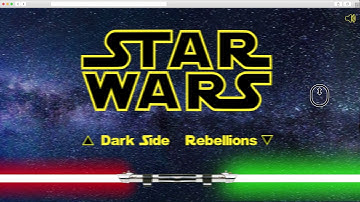 star wars - interactive web