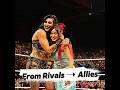 From Enemies to Allies – Rhea Ripley &amp; Iyo Sky 🤯#shorts #wwe#iyosky #rhearipley 💪😊😘