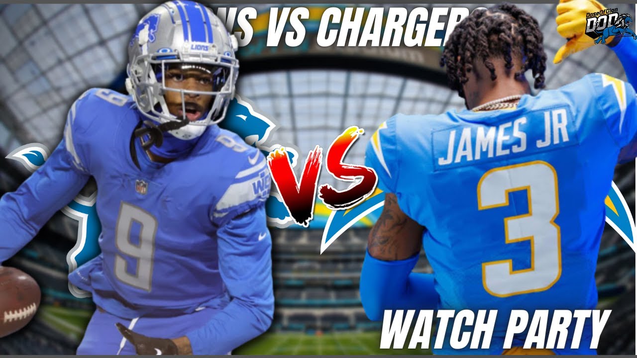 Lions Vs Chargers LIVE Watch Party YouTube