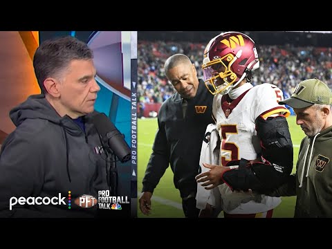 Seahawks blow out Commanders as Jayden Daniels suffers arm injury | Pro Football Talk | NFL on NBC
