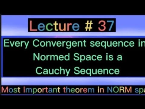 Normed Space Important