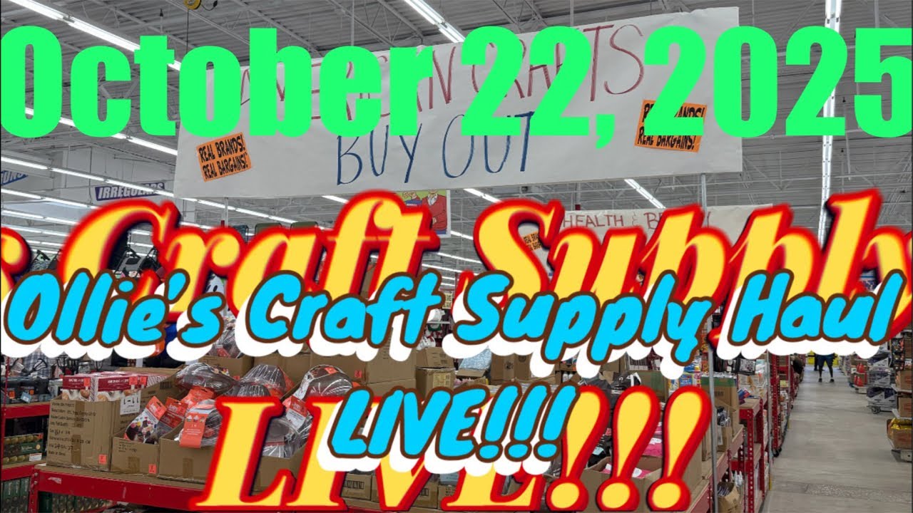 HAUL Ollie’s CRAFT SUPPLY Amazing $1.00 Table Finds Unboxing and Testing ek tools Punch AC trimmer