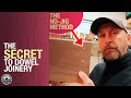 The Secret to No-Jig Dowel Joinery //woodworking