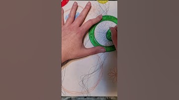 Mass Chaos Spirograph with custom orbits, custom-made gears #spirograph #art #patterns Curving