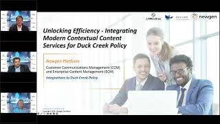 Webinar: Integrating Modern Contextual Content Services for Duck Creek Policy | Newgen Software