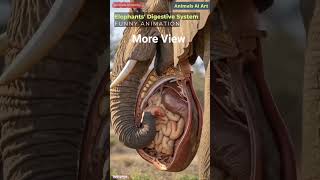 Elephant 🐘 Digestive System Animation/Animal Anatomy/Animal AI Art/01