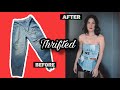 Thrifted Transformation/ riciclo ♻️ vecchi jeans / save the planet