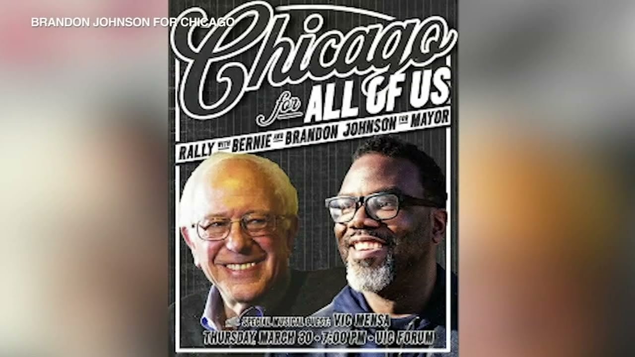 Bernie Sanders rally for Chicago mayor candidate Brandon Johnson next week