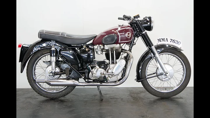 Matchless G80 1955 500cc 1 cyl - start up - 4K