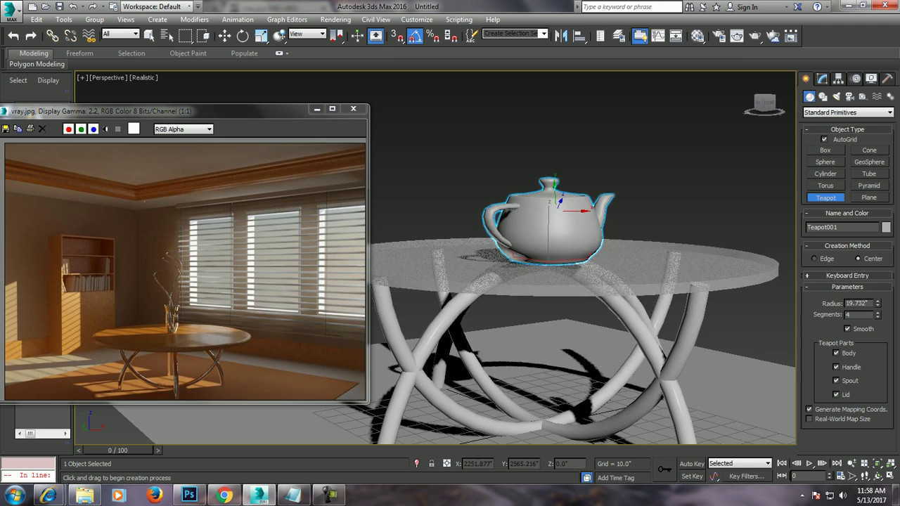 Tutorial on Modeling a stylish table in 3dsmax. - YouTube