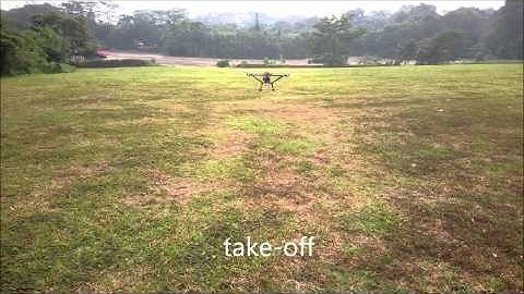 Gasoline variable-pitch quadcopter