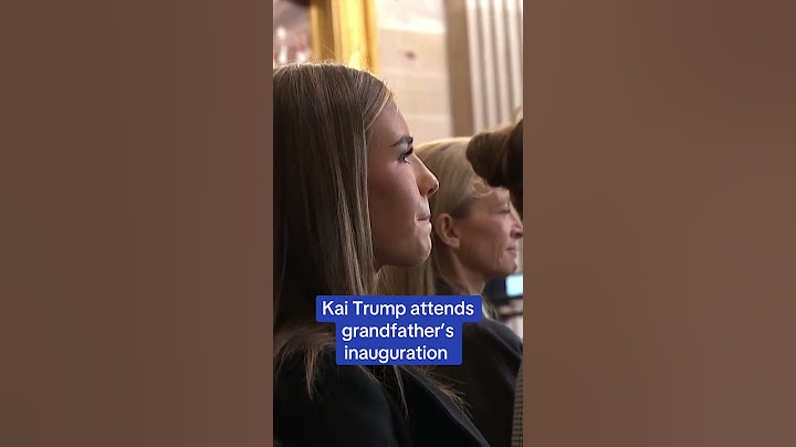 Kai Trump attends grandfather's inauguration