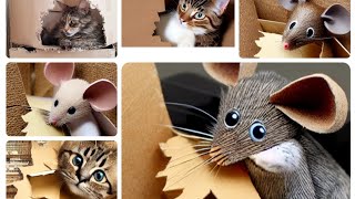 ЗАВЕЛИСЬ МЫШИ??? WE GOT MICE ?? Cat and cardboard box by  CAT HOUSE IN BUCHA 205 views 4 months ago 2 minutes, 50 seconds