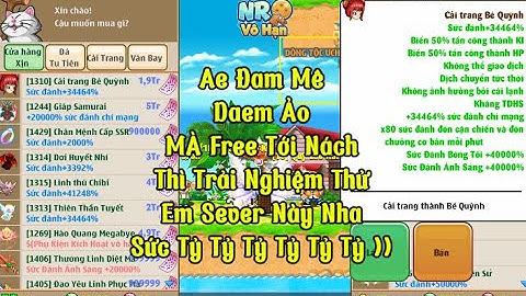 Nro Lậu Mới Nhất Dame Siêu Ảo Free SKH Thánh Tôn Cải Trang 110000% SĐ Miễn Phí 100% Đồ 40S Có IOS