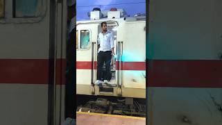 On duty assistantlocopilot leaving from station at evening 👮 #railway #locopilot #pilot #ytshorts