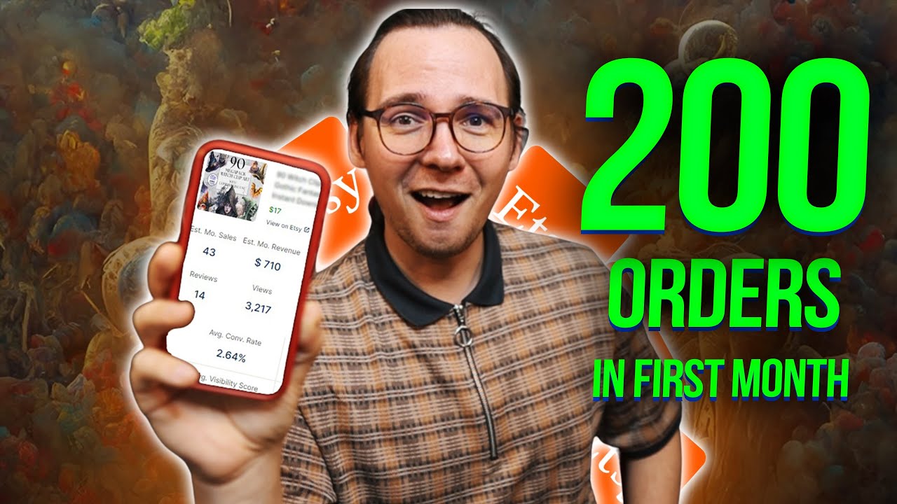 How I Got 200 Orders in My First Month on Etsy Selling AI Art - YouTube