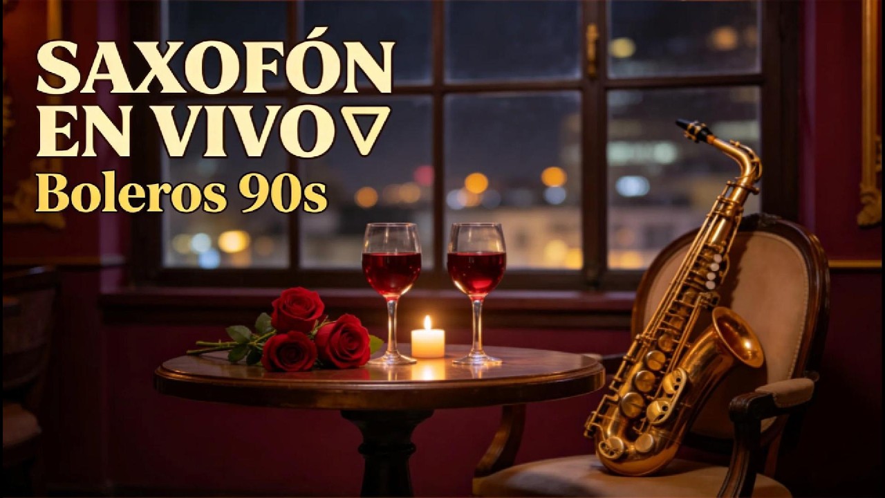🎷 Saxofón Romántico EN VIVO 🔴 Clásicos y Boleros de los 90 Para una Noche Inolvidable