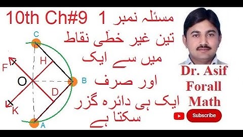 Theorem 1: circle theorem:Class 10: Urdu