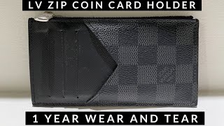 Louis Vuitton Coin Card Holder Damier Graphite Grey/BlackLouis Vuitton Coin  Card Holder Damier Graphite Grey/Black - OFour