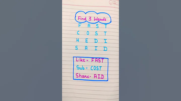 find 3 words 🤔🧐#shorts #art #writing #puzzle #challenge #trending
