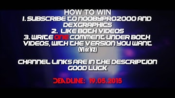 [60FPS] [CLOSED] [GIVEAWAY] NoobyPro2000 Gaming channel - 300 subs Giveway! || by Dex (Vale & Juli)