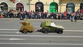 Парад ретро-техники на Невском проспекте в День Победы 9 мая!