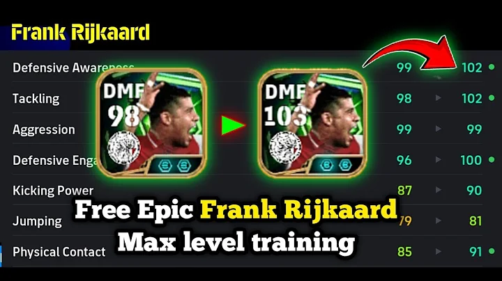 How to train 103 rated Free Epic Frank Rijkaard - Frank Rijkaard efootball 2026 max level training. 