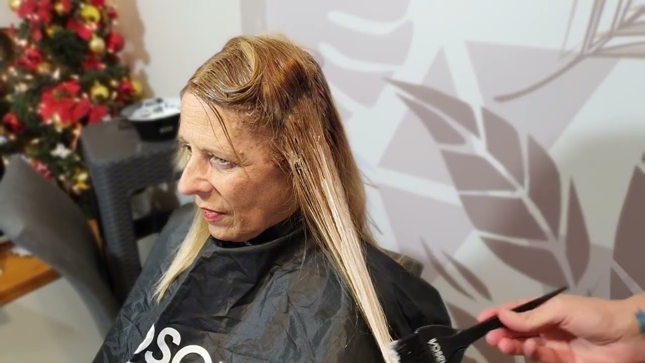 Como cubrir CANAS y hacer BALAYAGE mano alzada en un servicio