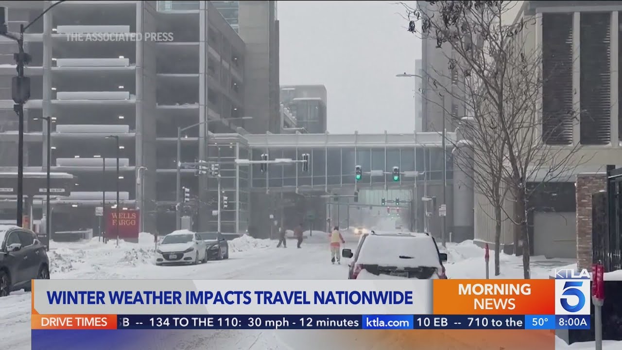 Winter weather impacting travel nationwide - YouTube