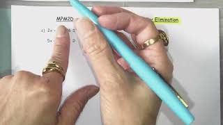 Grade 10 MPM2D1 1.5 Solving Linear Systems by Elimination Part 2