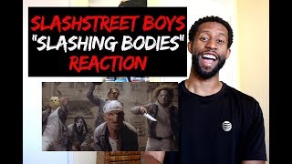 Slashstreet boys "slashing bodies" (official backstreet parody)
reaction