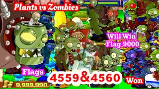 Plants vs Zombies Survival Flags 4559-4560