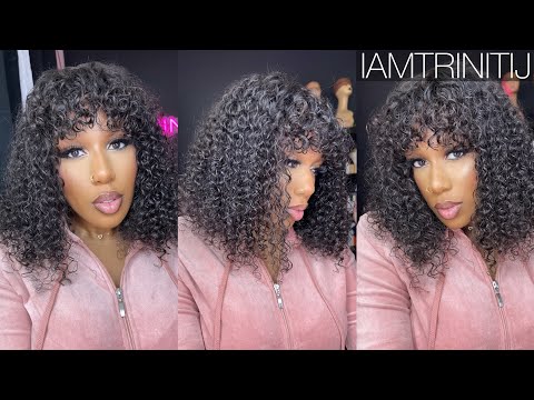 ASMR | Spraying & Styling | Throw & Go Curly Posh Wig (ft. Gorgius Hair)