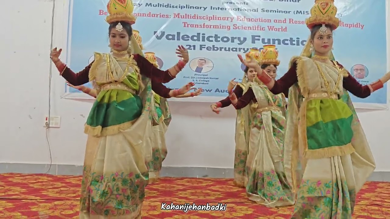 बिहार का लोक नृत्य झिझिया जहानाबाद के S.S clg की प्रस्तुति #news #viral 