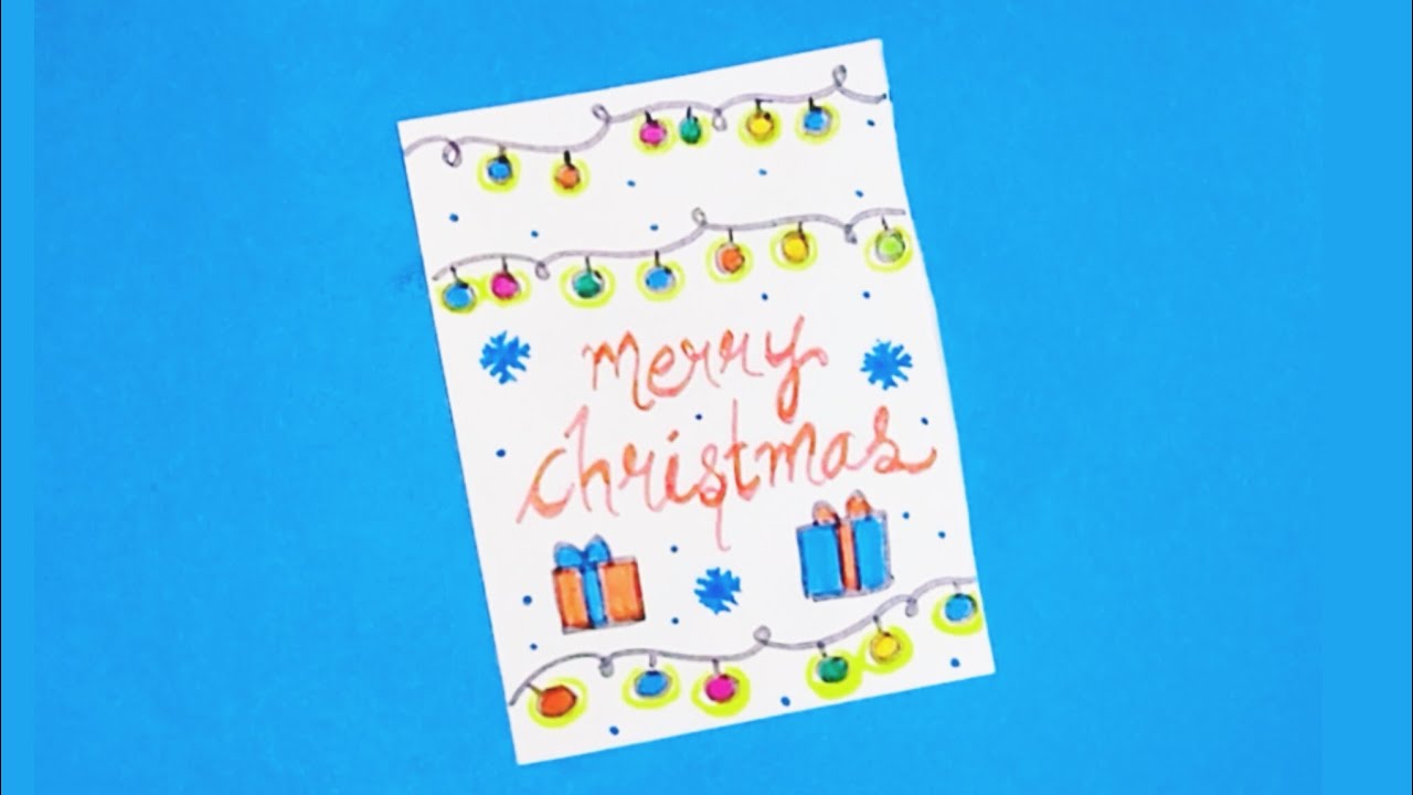 Christmas greeting card making ideas 2025 \ Diy christmas card easy / How to make Christmas card