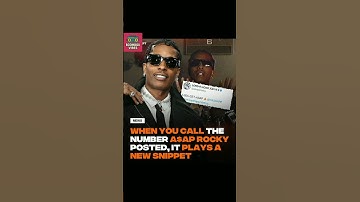 rap #asaprocky drops off a new snippet from "don