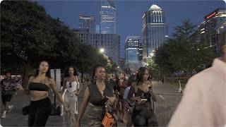 CHRIS BROWN AND USHER RAYMOND SATURDAY CHARLOTTE SHOW AT NIGHT‼️BRINGS OUT SEXY LADY IN CHARLOTTE,NC