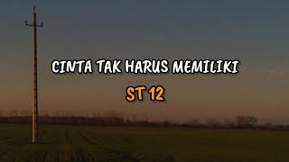 ST12 - Cinta Tak Harus Memiliki ( VIDEO LIRIK )