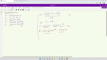Writing Black-Scholes Functions in Excel (Excel series 2)