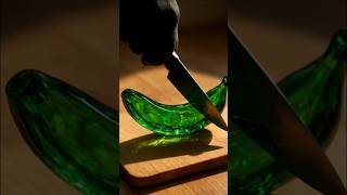 Green Banana 🍌ASMR || #shortsfeed #ai #shorts