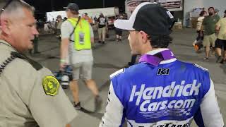 UDPB: Kyle Larson's walk to the barn after the 62nd Knoxville Nationals
