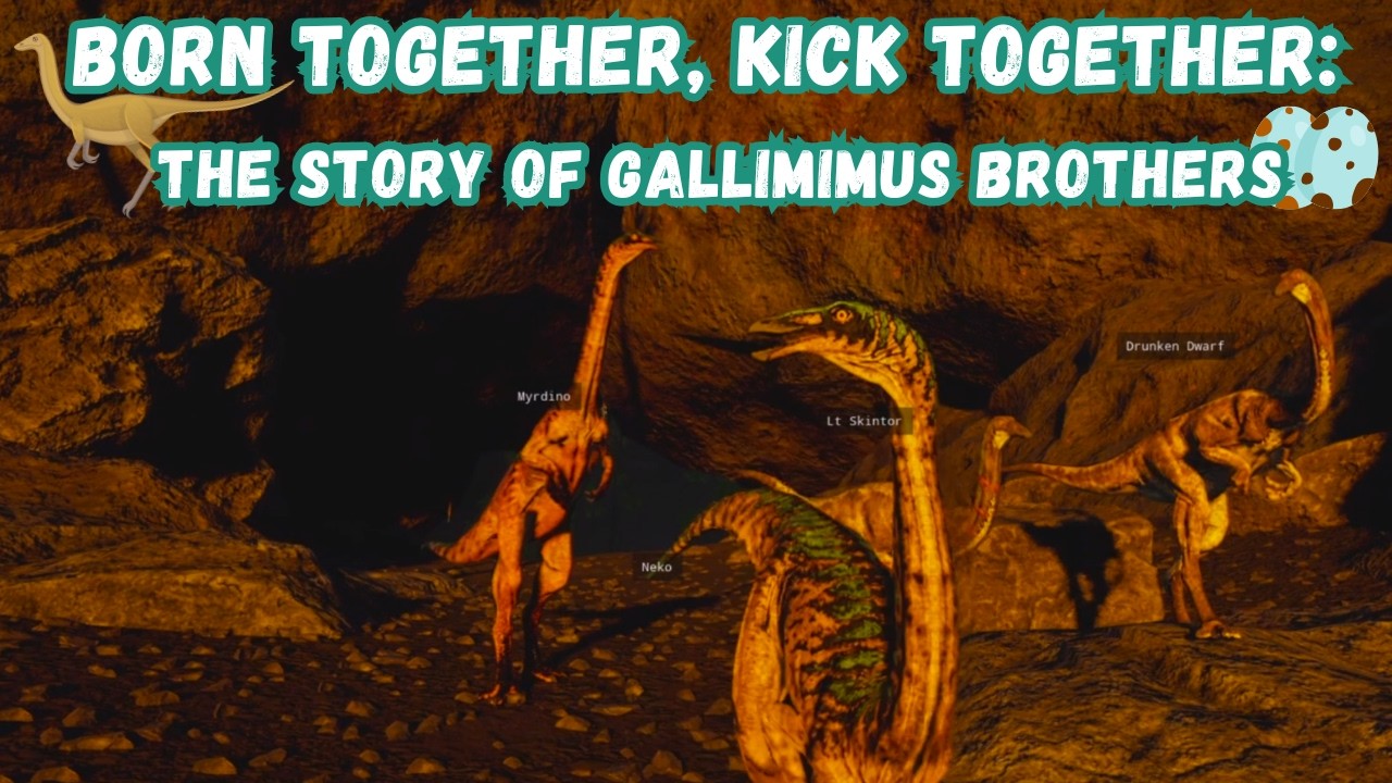 Born Together, Kick Together: the Story of Gallimimus Brothers | The Isle Evrima