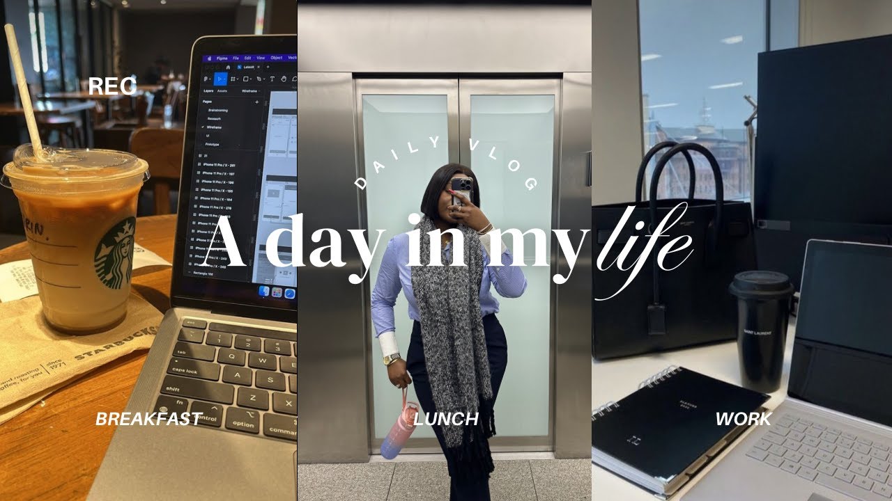 First day back at work, grwm, a day in my life ,Working 9 5 in london ...
